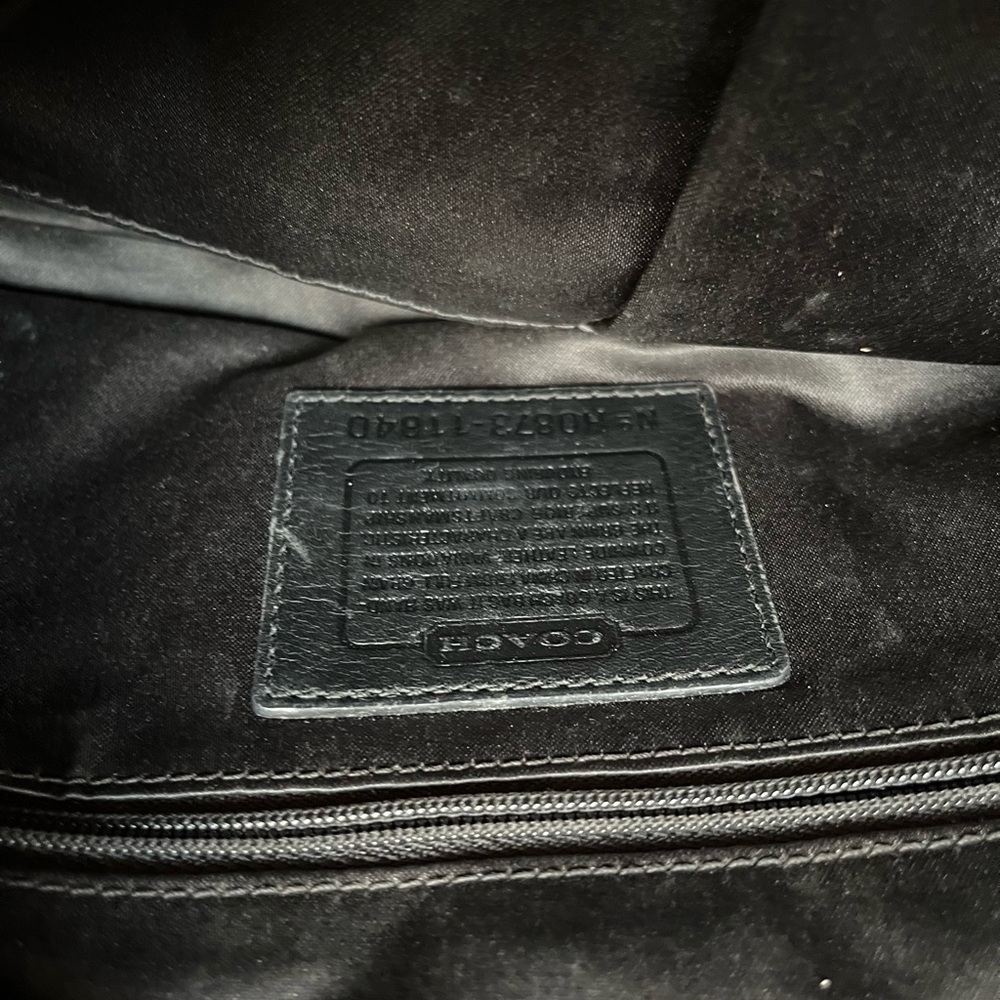 Black coach purse
